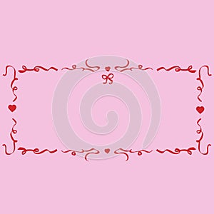 Hand drawn rococo style EPS frame photo