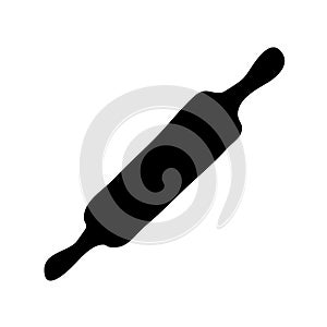 Hand Drawn rolling pin doodle. Sketch style icon. Decoration element. Isolated on white background. Flat design. Vector