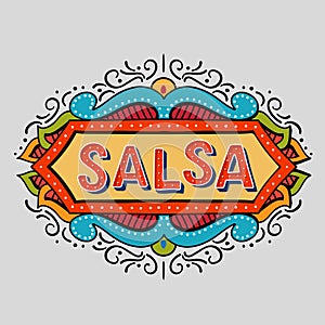 Hand drawn salsa frame