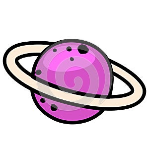 Hand drawn Saturn illustration