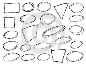 Hand Drawn Scribble Shapes