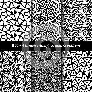 Hand Drawn Seamless Triangle Pattern