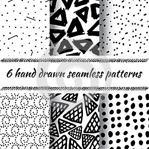 Hand Drawn Seamless Triangle Pattern