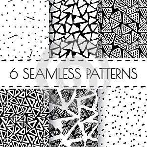 Hand Drawn Seamless Triangle Pattern