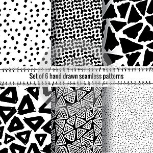 Hand Drawn Seamless Triangle Pattern