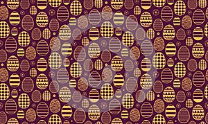 Easter eggs seamless pattern
