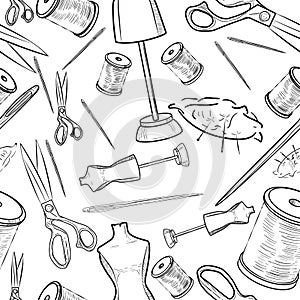 Hand drawn sewing pattern