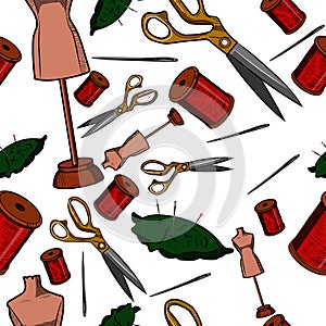 Hand drawn sewing pattern