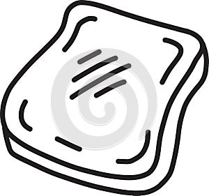 Hand Drawn sliced bread illustration