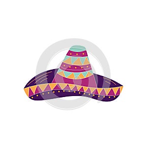 Hand drawn sombrero icon. Can be used for banner or card for Cinco de Mayo photo