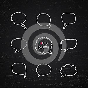 Hand Drawn speech bubbles