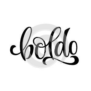 Hand drawn spice lettering - Boldo.