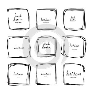 Hand Drawn Square Frames