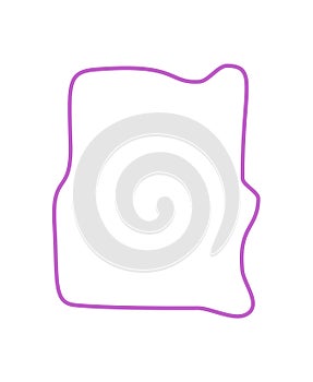 Hand Drawn Squiggle Quote Frame Outline