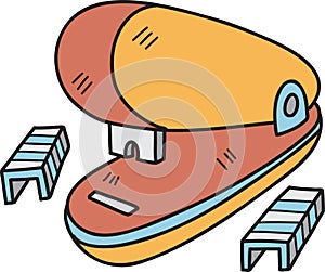 Hand Drawn stapler illustration