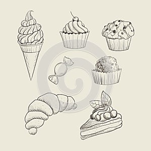 Hand drawn sweets