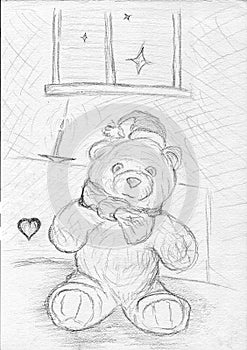 Hand drawn Teddy Bear