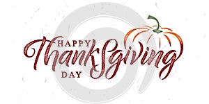 Hand drawn Thanksgiving typography poster. Celebration quote