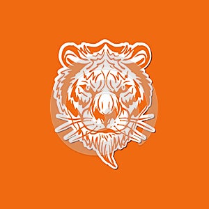 Hand Drawn Tiger illustration Vector