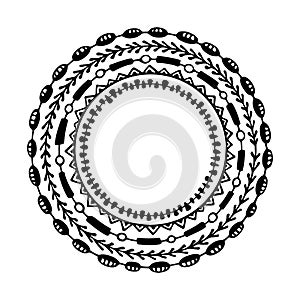 Hand drawn tribal frames