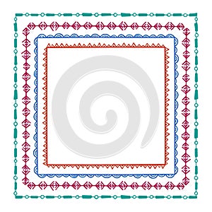 Hand drawn tribal frames