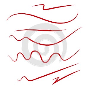 Hand drawn underline.