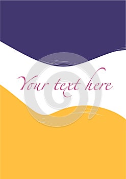 Hand drawn vector colored background for text