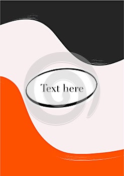 Hand drawn vector colored background for text