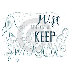 Hand drawn vector illustration.