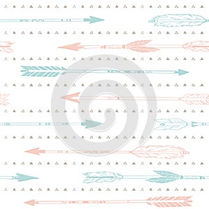 Hand drawn vector illustration. Seamless pattern