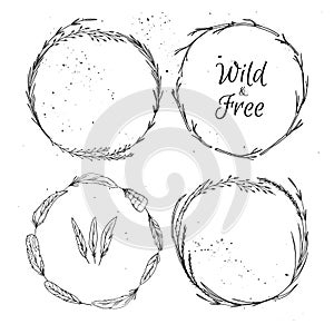 Hand drawn vector illustration. Vintage decorative collection.