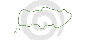 Hand Drawn Wavy Crayon Speech Bubble