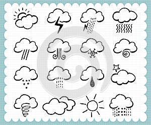 Hand drawn weather icon