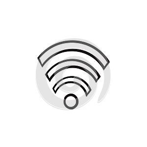 Hand drawn Wifi icon for interface design. Vector wlan access, wireless wifi hotspot signal sign, icon, symbol.doodle