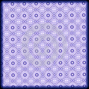 hand drawnd blue geometric pattern