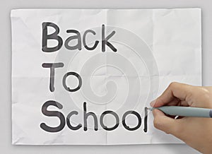 Hand draws Back to School