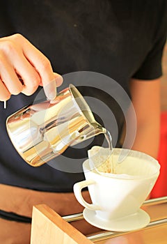 Hand drip coffee