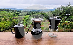 Hand drip coffee