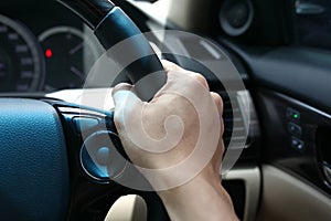 Hand driver chauffeur control steering wheel vehicle