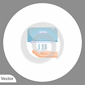 Hand dryer icon sign vector,Symbol, logo illustration for web and mobile