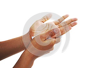 Hand Drying on Paper cloth