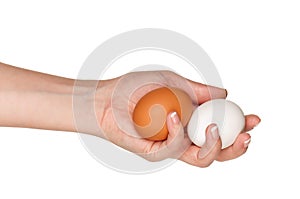 Hand with egg