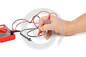 Hand and electric multimeter