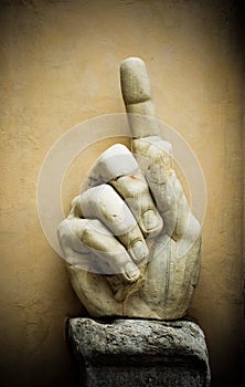 Hand of emperor Constantine, Capitoline, Rome