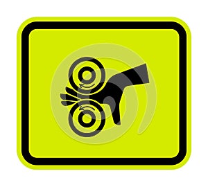 Hand Entangle Left Symbol Sign, Vector Illustration, Isolate On White Background Label .EPS10