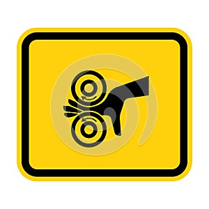 Hand Entangle Left Symbol Sign, Vector Illustration, Isolate On White Background Label .EPS10