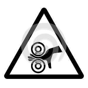 Hand Entangle Left Symbol Sign, Vector Illustration, Isolate On White Background Label .EPS10