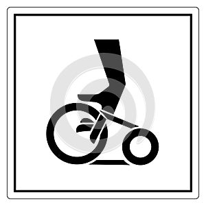 Hand Entanglement Belt Drive Symbol Sign, Vector Illustration, Isolate On White Background Label .EPS10