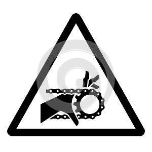 Hand Entanglement Chain Drive Symbol Sign, Vector Illustration, Isolate On White Background Label .EPS10