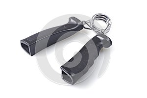 Hand exercise gripper isolated on white background.